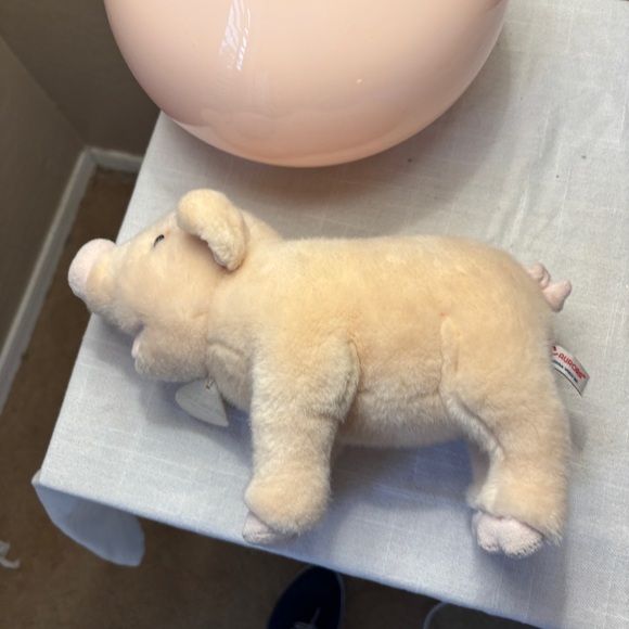 Aurora Nature Babies Adorable Cream Piglet Stuffed Animal Toy 12” Gift - Picture 3 of 9